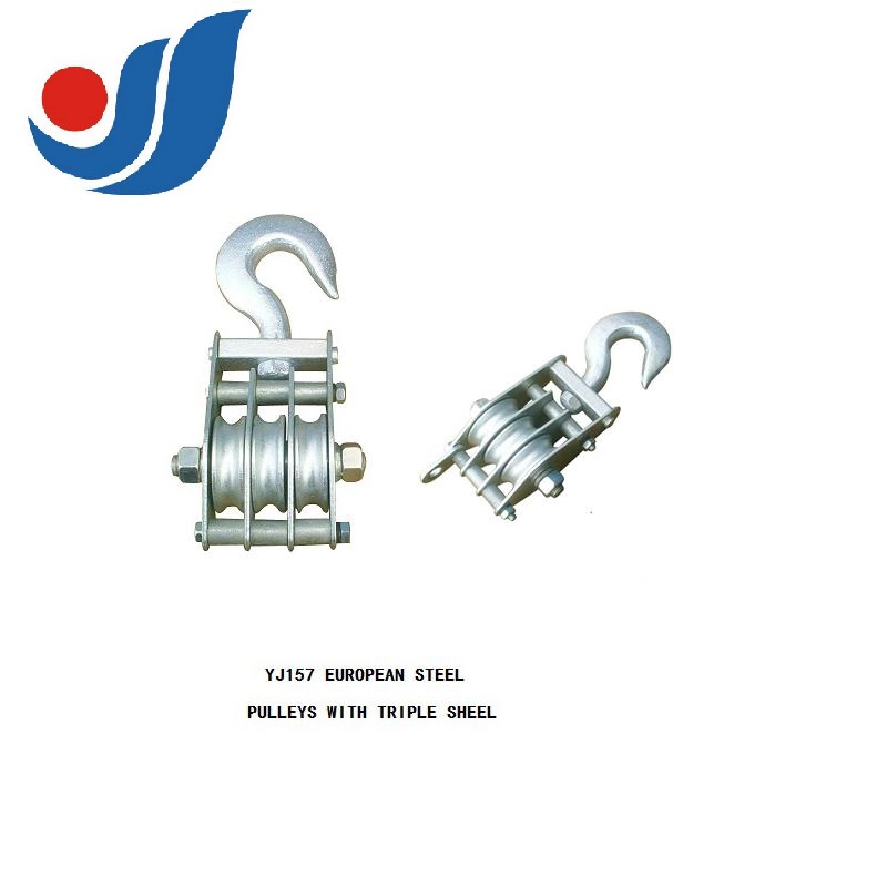 YJ157 EUROPEAN STEEL PULLEYS WITH TRIPLE WHEEL